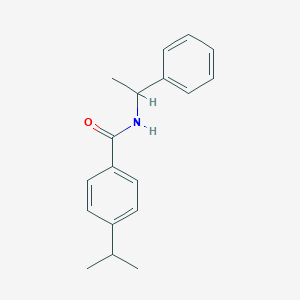 molecular formula C18H21NO B441149 N-(1-phenylethyl)-4-propan-2-ylbenzamide CAS No. 116368-39-9