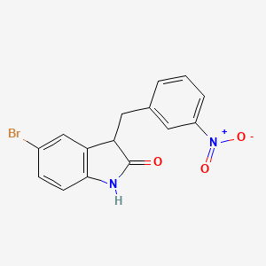 5-bromo-3-(3-nitrobenzyl)-1,3-dihydro-2H-indol-2-one