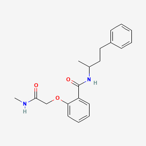 molecular formula C20H24N2O3 B4411510 2-[2-(methylamino)-2-oxoethoxy]-N-(1-methyl-3-phenylpropyl)benzamide 