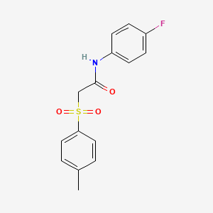 N-(4-fluorophenyl)-2-[(4-methylphenyl)sulfonyl]acetamide