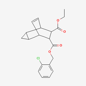 2-chlorobenzyl ethyl tricyclo[3.2.2.0~2,4~]non-8-ene-6,7-dicarboxylate