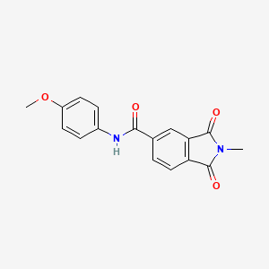 N-(4-methoxyphenyl)-2-methyl-1,3-dioxo-5-isoindolinecarboxamide