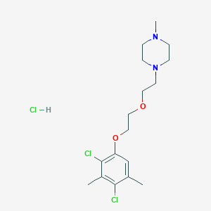 molecular formula C17H27Cl3N2O2 B4411556 1-{2-[2-(2,4-dichloro-3,5-dimethylphenoxy)ethoxy]ethyl}-4-methylpiperazine hydrochloride 