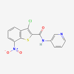 3-chloro-7-nitro-N-3-pyridinyl-1-benzothiophene-2-carboxamide