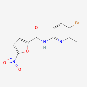 molecular formula C11H8BrN3O4 B4411580 N-(5-bromo-6-methylpyridin-2-yl)-5-nitrofuran-2-carboxamide 