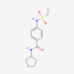 N-cyclopentyl-4-[(ethylsulfonyl)amino]benzamide