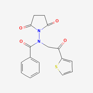 N-(2,5-dioxo-1-pyrrolidinyl)-N-[2-oxo-2-(2-thienyl)ethyl]benzamide