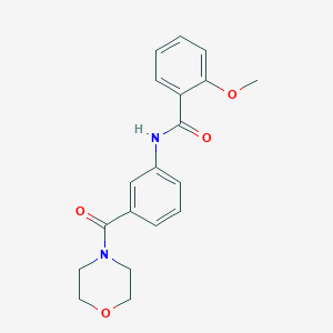 2-methoxy-N-[3-(4-morpholinylcarbonyl)phenyl]benzamide