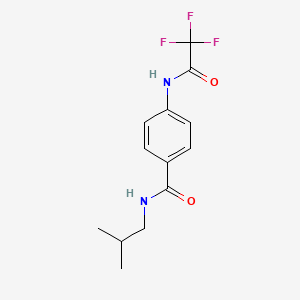 N-isobutyl-4-[(trifluoroacetyl)amino]benzamide