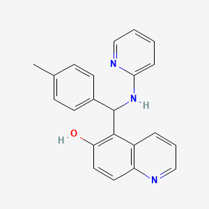 molecular formula C22H19N3O B4411660 5-[(4-methylphenyl)(2-pyridinylamino)methyl]-6-quinolinol 