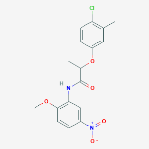 2-(4-chloro-3-methylphenoxy)-N-(2-methoxy-5-nitrophenyl)propanamide