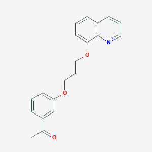 1-{3-[3-(8-quinolinyloxy)propoxy]phenyl}ethanone