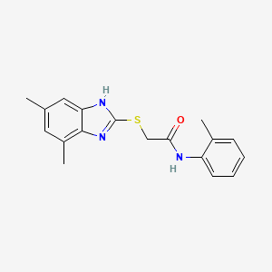 2-[(4,6-dimethyl-1H-benzimidazol-2-yl)thio]-N-(2-methylphenyl)acetamide