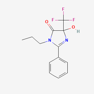 5-hydroxy-2-phenyl-3-propyl-5-(trifluoromethyl)-3,5-dihydro-4H-imidazol-4-one