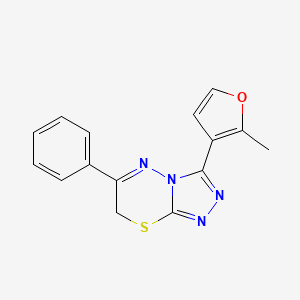 3-(2-methyl-3-furyl)-6-phenyl-7H-[1,2,4]triazolo[3,4-b][1,3,4]thiadiazine