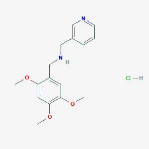 molecular formula C16H21ClN2O3 B4411810 (3-pyridinylmethyl)(2,4,5-trimethoxybenzyl)amine hydrochloride 