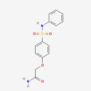 2-[4-(anilinosulfonyl)phenoxy]acetamide