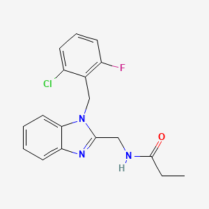 N-{[1-(2-chloro-6-fluorobenzyl)-1H-benzimidazol-2-yl]methyl}propanamide