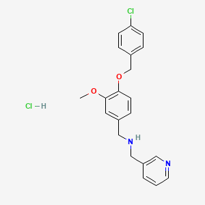 {4-[(4-chlorobenzyl)oxy]-3-methoxybenzyl}(3-pyridinylmethyl)amine hydrochloride