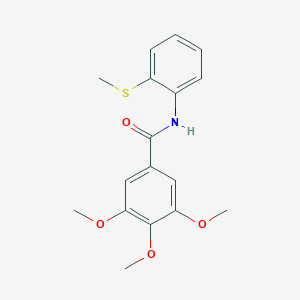 3,4,5-trimethoxy-N-[2-(methylthio)phenyl]benzamide