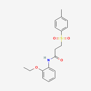 N-(2-ethoxyphenyl)-3-[(4-methylphenyl)sulfonyl]propanamide