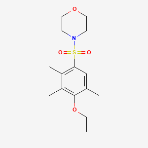 molecular formula C15H23NO4S B4411906 4-[(4-ethoxy-2,3,5-trimethylphenyl)sulfonyl]morpholine 