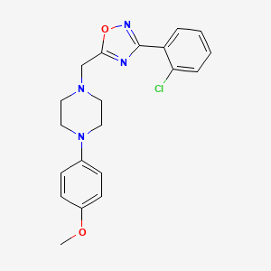 1-{[3-(2-chlorophenyl)-1,2,4-oxadiazol-5-yl]methyl}-4-(4-methoxyphenyl)piperazine