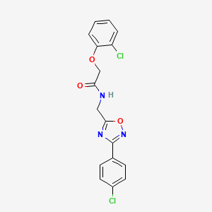 2-(2-chlorophenoxy)-N-{[3-(4-chlorophenyl)-1,2,4-oxadiazol-5-yl]methyl}acetamide