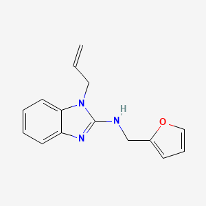 molecular formula C15H15N3O B4411921 1-allyl-N-(2-furylmethyl)-1H-benzimidazol-2-amine 