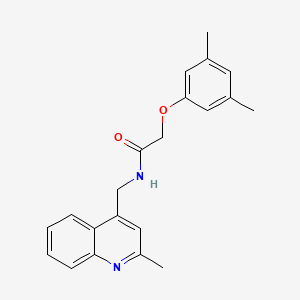 2-(3,5-dimethylphenoxy)-N-[(2-methyl-4-quinolinyl)methyl]acetamide