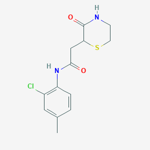 molecular formula C13H15ClN2O2S B4411923 N-(2-chloro-4-methylphenyl)-2-(3-oxo-2-thiomorpholinyl)acetamide 