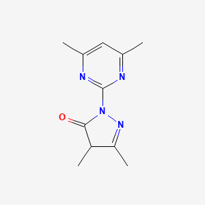 molecular formula C11H14N4O B4411931 2-(4,6-dimethyl-2-pyrimidinyl)-4,5-dimethyl-2,4-dihydro-3H-pyrazol-3-one 