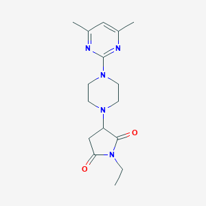 3-[4-(4,6-dimethyl-2-pyrimidinyl)-1-piperazinyl]-1-ethyl-2,5-pyrrolidinedione