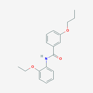 molecular formula C18H21NO3 B4412009 N-(2-ethoxyphenyl)-3-propoxybenzamide 