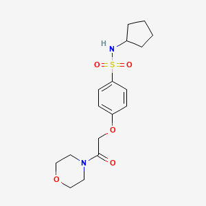 N-cyclopentyl-4-[2-(4-morpholinyl)-2-oxoethoxy]benzenesulfonamide