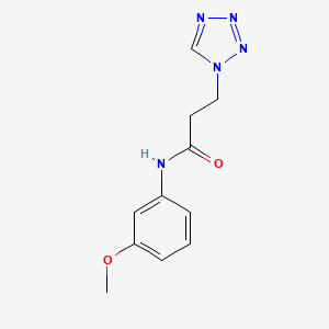 N-(3-methoxyphenyl)-3-(1H-tetrazol-1-yl)propanamide