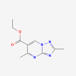 molecular formula C10H12N4O2 B4412073 ethyl 2,5-dimethyl[1,2,4]triazolo[1,5-a]pyrimidine-6-carboxylate 