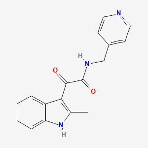 molecular formula C17H15N3O2 B4412095 2-(2-methyl-1H-indol-3-yl)-2-oxo-N-(4-pyridinylmethyl)acetamide 