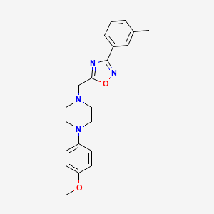 1-(4-methoxyphenyl)-4-{[3-(3-methylphenyl)-1,2,4-oxadiazol-5-yl]methyl}piperazine