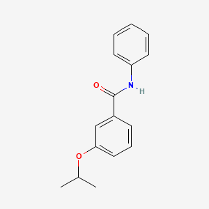 molecular formula C16H17NO2 B4412115 3-isopropoxy-N-phenylbenzamide 