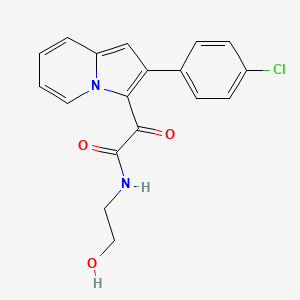 molecular formula C18H15ClN2O3 B4412148 2-[2-(4-chlorophenyl)-3-indolizinyl]-N-(2-hydroxyethyl)-2-oxoacetamide 