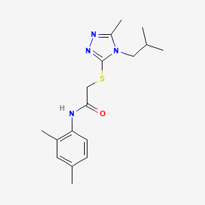 N-(2,4-dimethylphenyl)-2-[(4-isobutyl-5-methyl-4H-1,2,4-triazol-3-yl)thio]acetamide