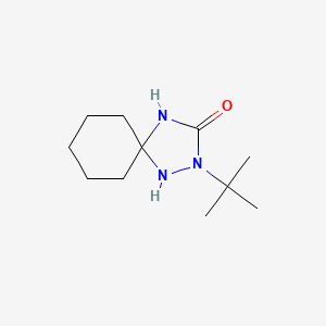 molecular formula C11H21N3O B4412161 2-tert-butyl-1,2,4-triazaspiro[4.5]decan-3-one 