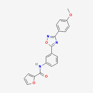 N-{3-[3-(4-methoxyphenyl)-1,2,4-oxadiazol-5-yl]phenyl}-2-furamide