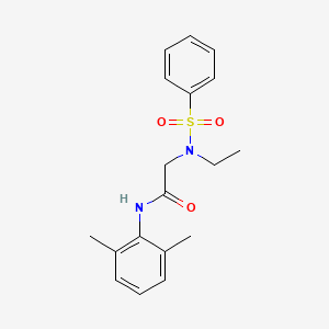 N~1~-(2,6-dimethylphenyl)-N~2~-ethyl-N~2~-(phenylsulfonyl)glycinamide