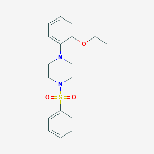 molecular formula C18H22N2O3S B441219 1-(2-Ethoxyphenyl)-4-(phenylsulfonyl)piperazine CAS No. 352705-40-9