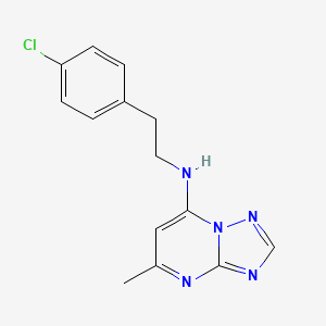 N-[2-(4-chlorophenyl)ethyl]-5-methyl[1,2,4]triazolo[1,5-a]pyrimidin-7-amine