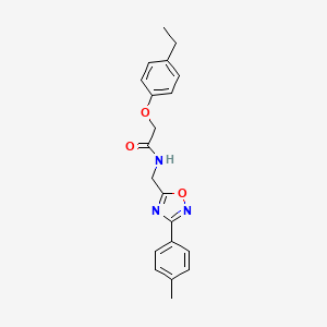 molecular formula C20H21N3O3 B4412328 2-(4-ethylphenoxy)-N-{[3-(4-methylphenyl)-1,2,4-oxadiazol-5-yl]methyl}acetamide 