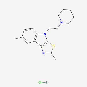 2,7-dimethyl-4-[2-(1-piperidinyl)ethyl]-4H-[1,3]thiazolo[5,4-b]indole hydrochloride