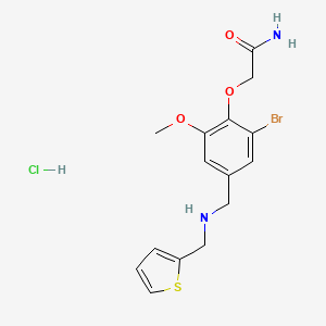 molecular formula C15H18BrClN2O3S B4412364 2-(2-bromo-6-methoxy-4-{[(2-thienylmethyl)amino]methyl}phenoxy)acetamide hydrochloride 